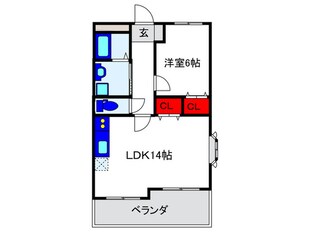 緑地ロイヤルハイツの物件間取画像